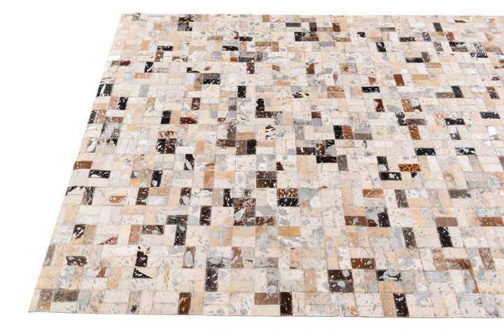 4' 1 x 5' 10 Cowhide Stocks Rug