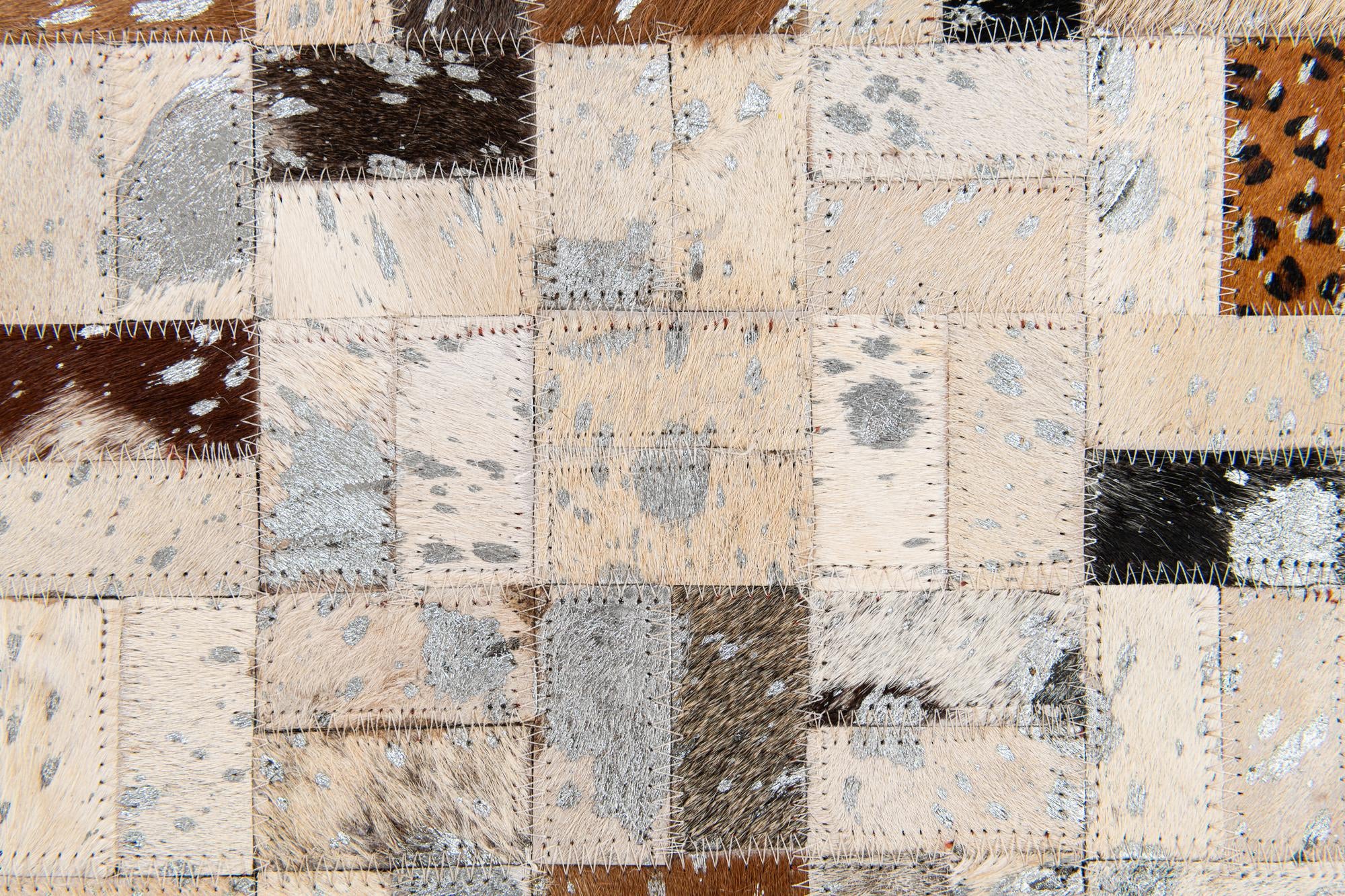4' 1 x 5' 10 Cowhide Stocks Rug