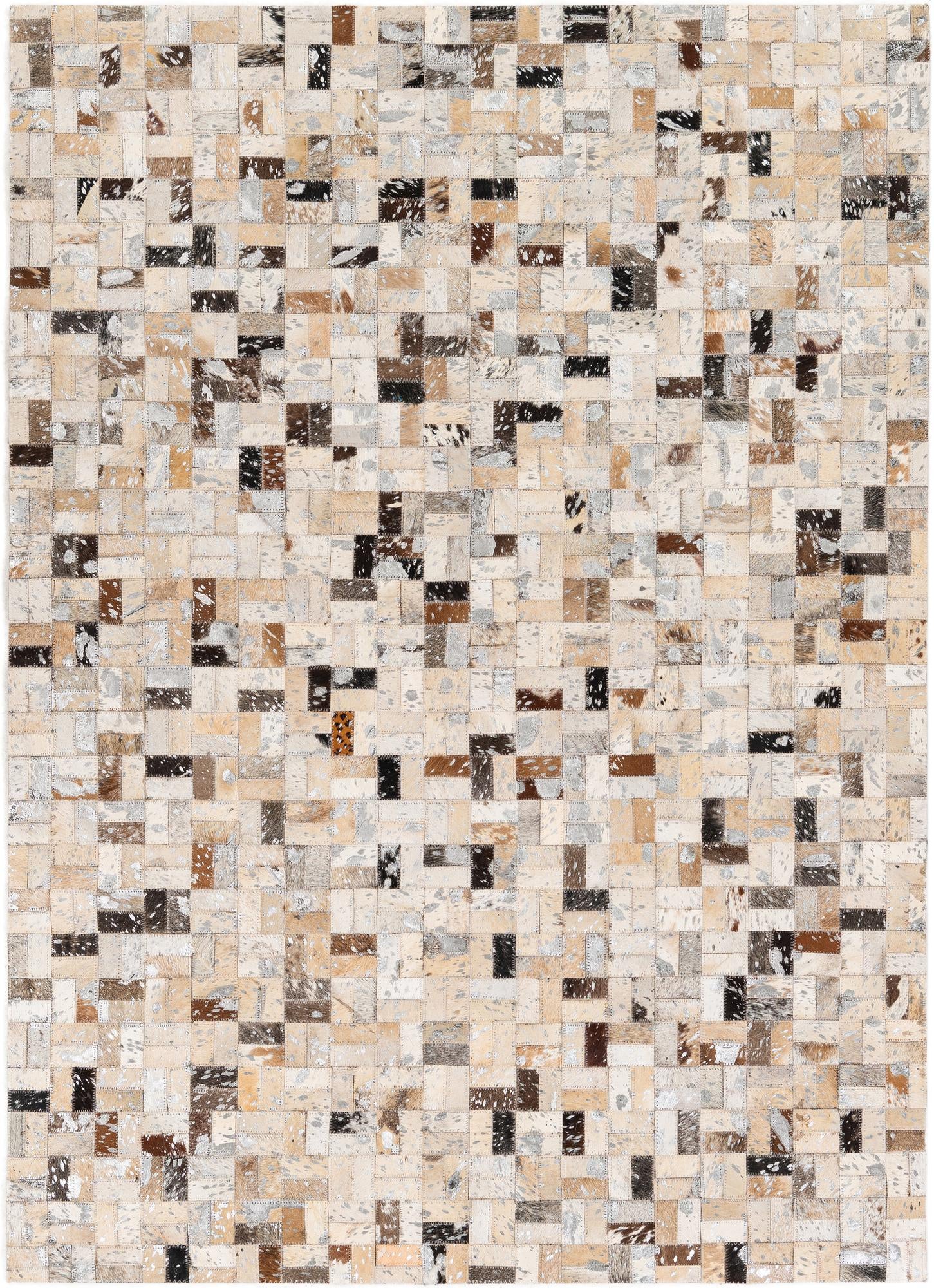 4' 1 x 5' 10 Cowhide Stocks Rug