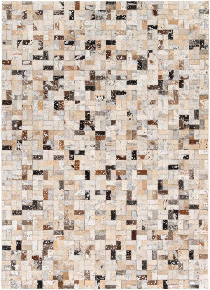 4' 1 x 5' 10 Cowhide Stocks Rug