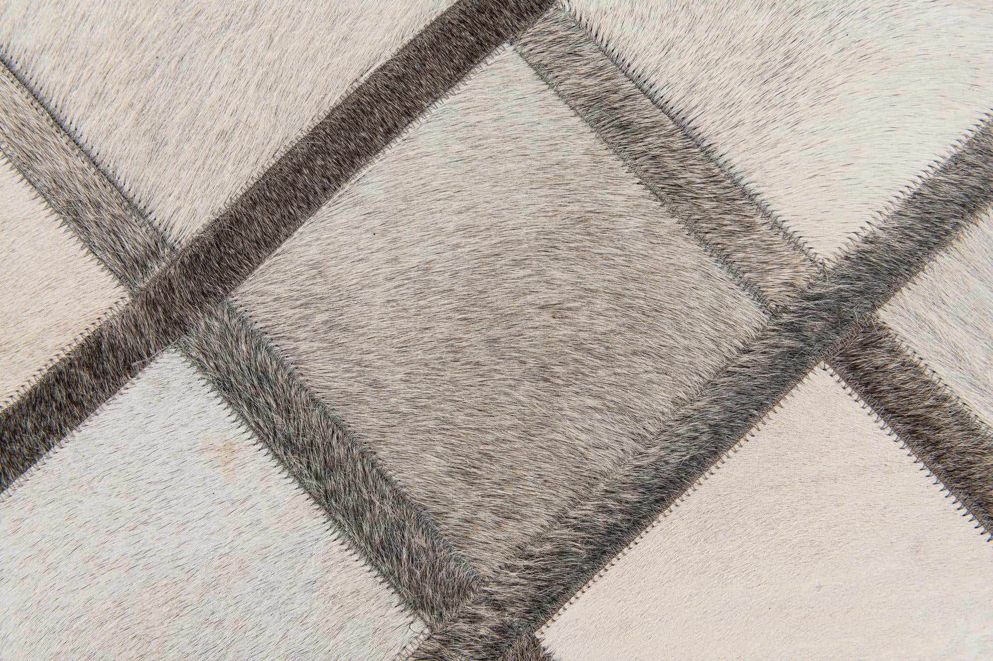 4' 1 x 6' 1 Cowhide Stocks Rug