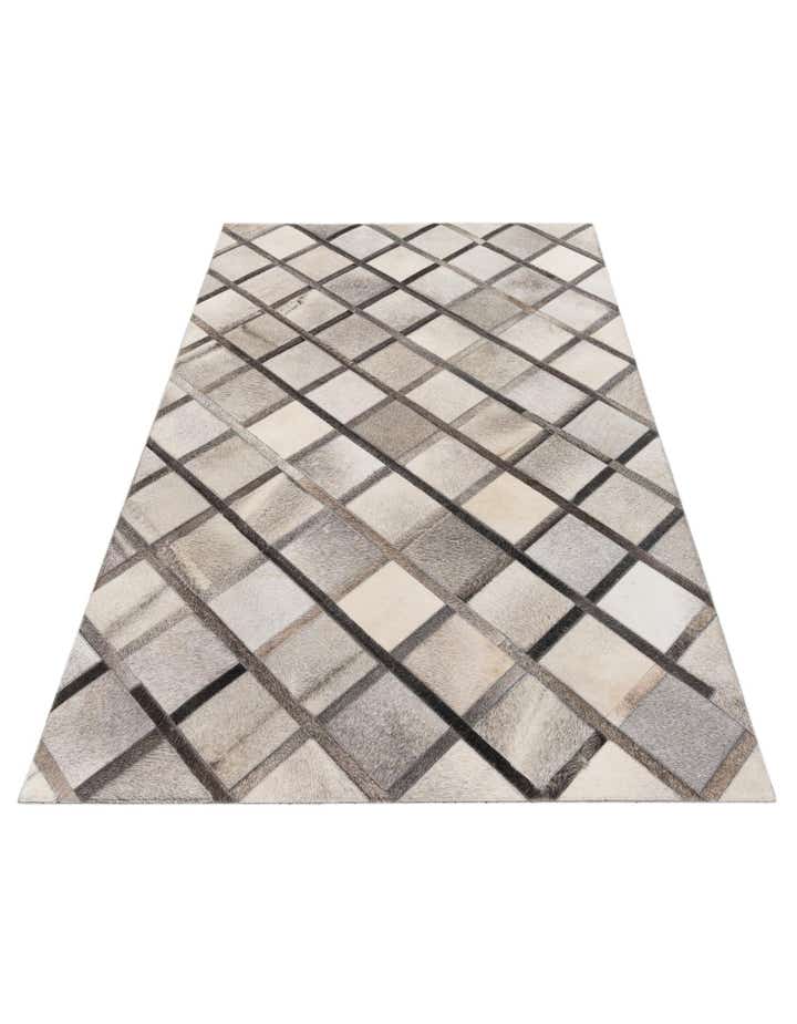 4' 1 x 6' 3 Cowhide Stocks Rug