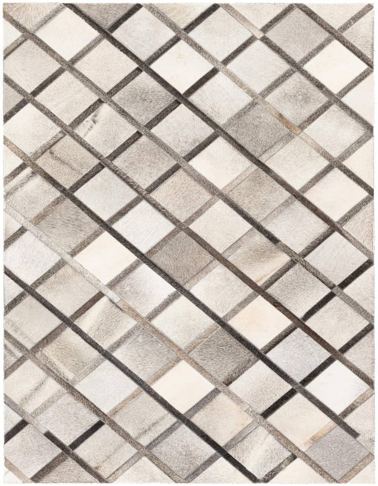 Detail image of 4' 1 x 6' 3 Cowhide Stocks Rug