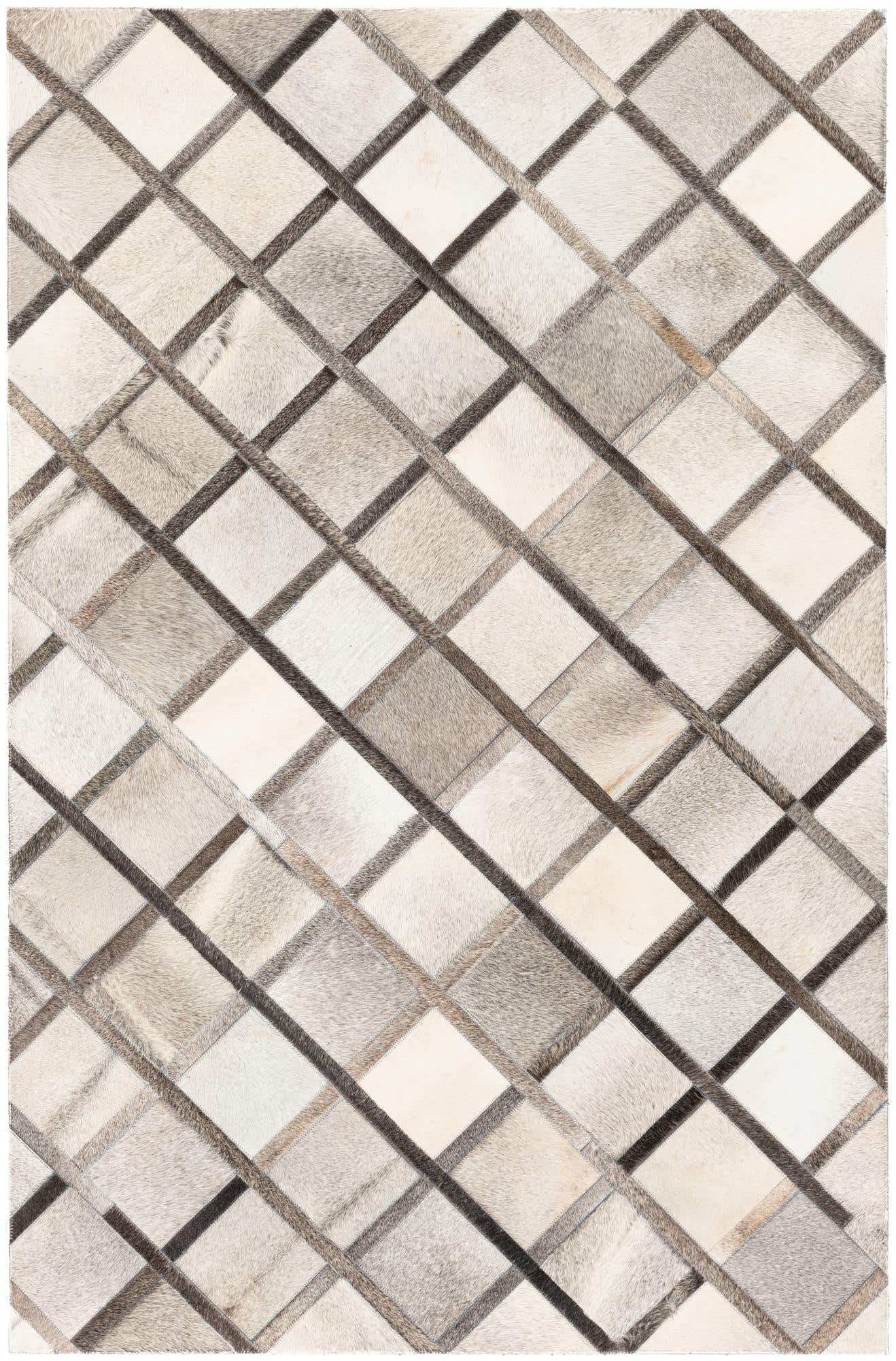 4' 1 x 6' 3 Cowhide Stocks Rug