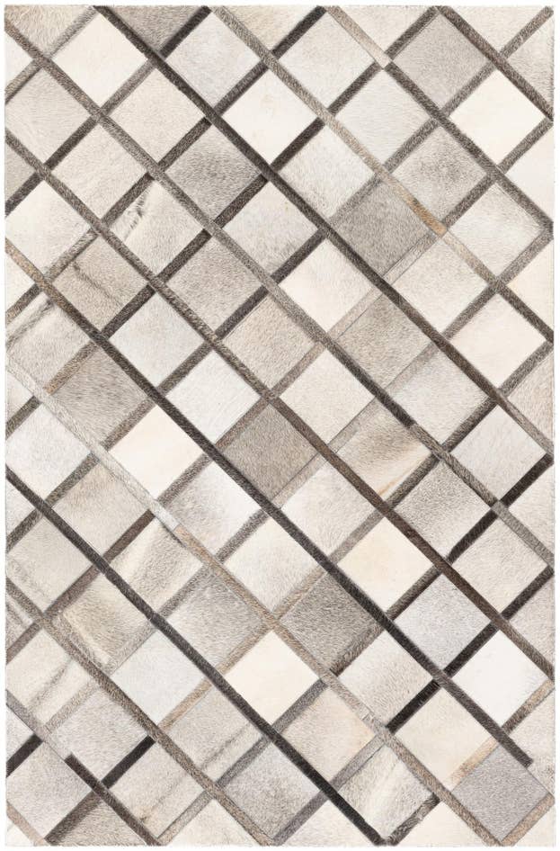 Detail image of 4' 1 x 6' 3 Cowhide Stocks Rug