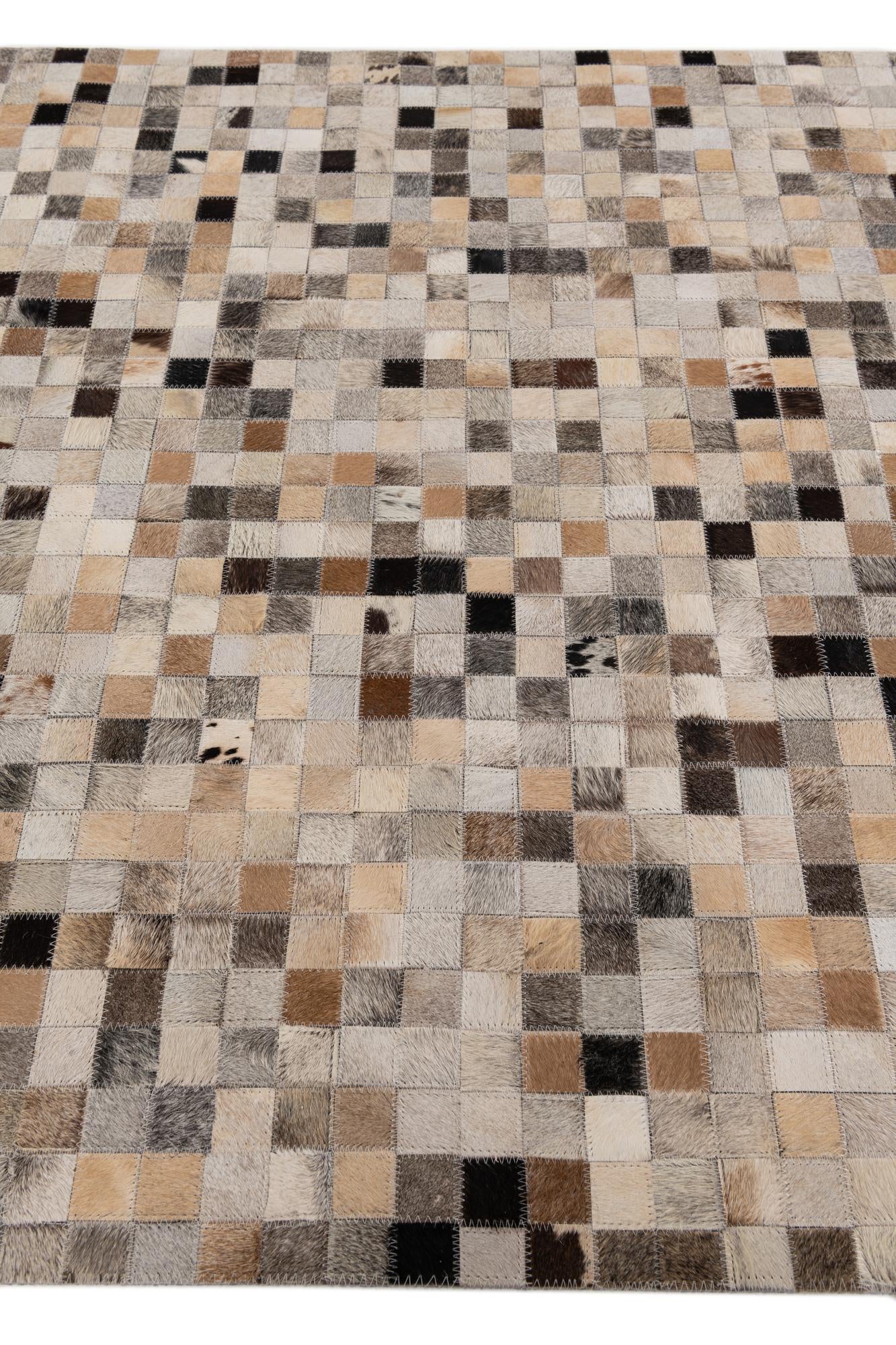 4' 1 x 5' 9 Cowhide Stocks Rug