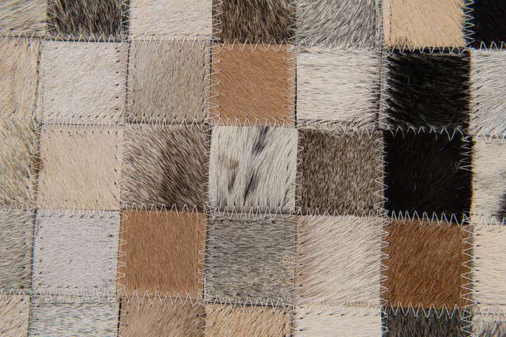 4' 1 x 5' 9 Cowhide Stocks Rug