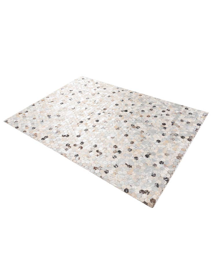 Detail image of 4' 1 x 5' 6 Cowhide Stocks Rug