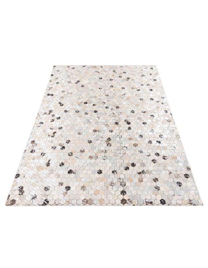 4' 1 x 5' 6 Cowhide Stocks Rug