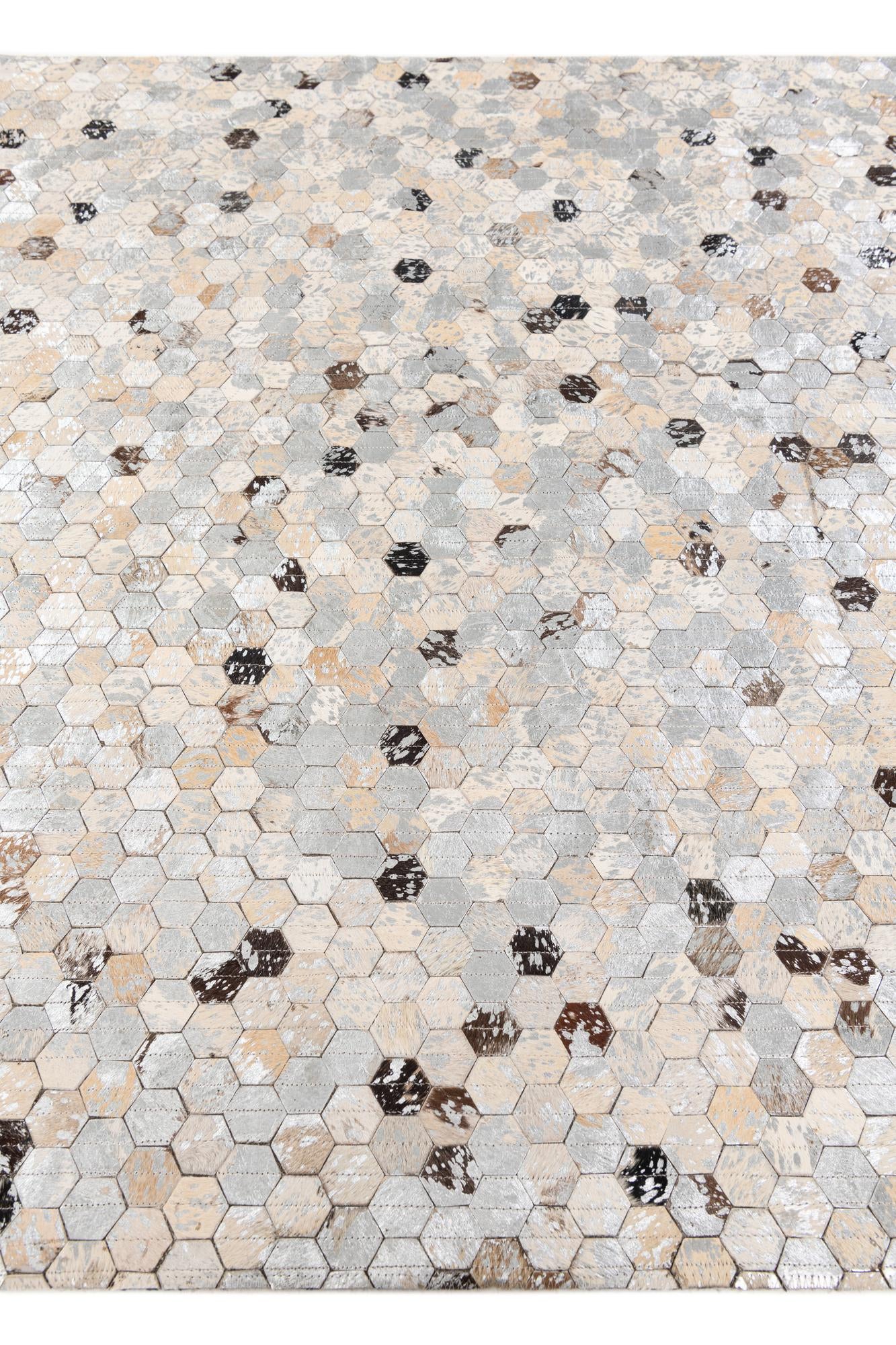 4' 1 x 5' 6 Cowhide Stocks Rug