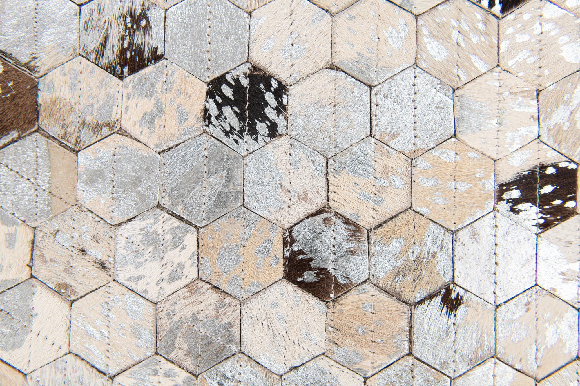 4' 1 x 5' 6 Cowhide Stocks Rug