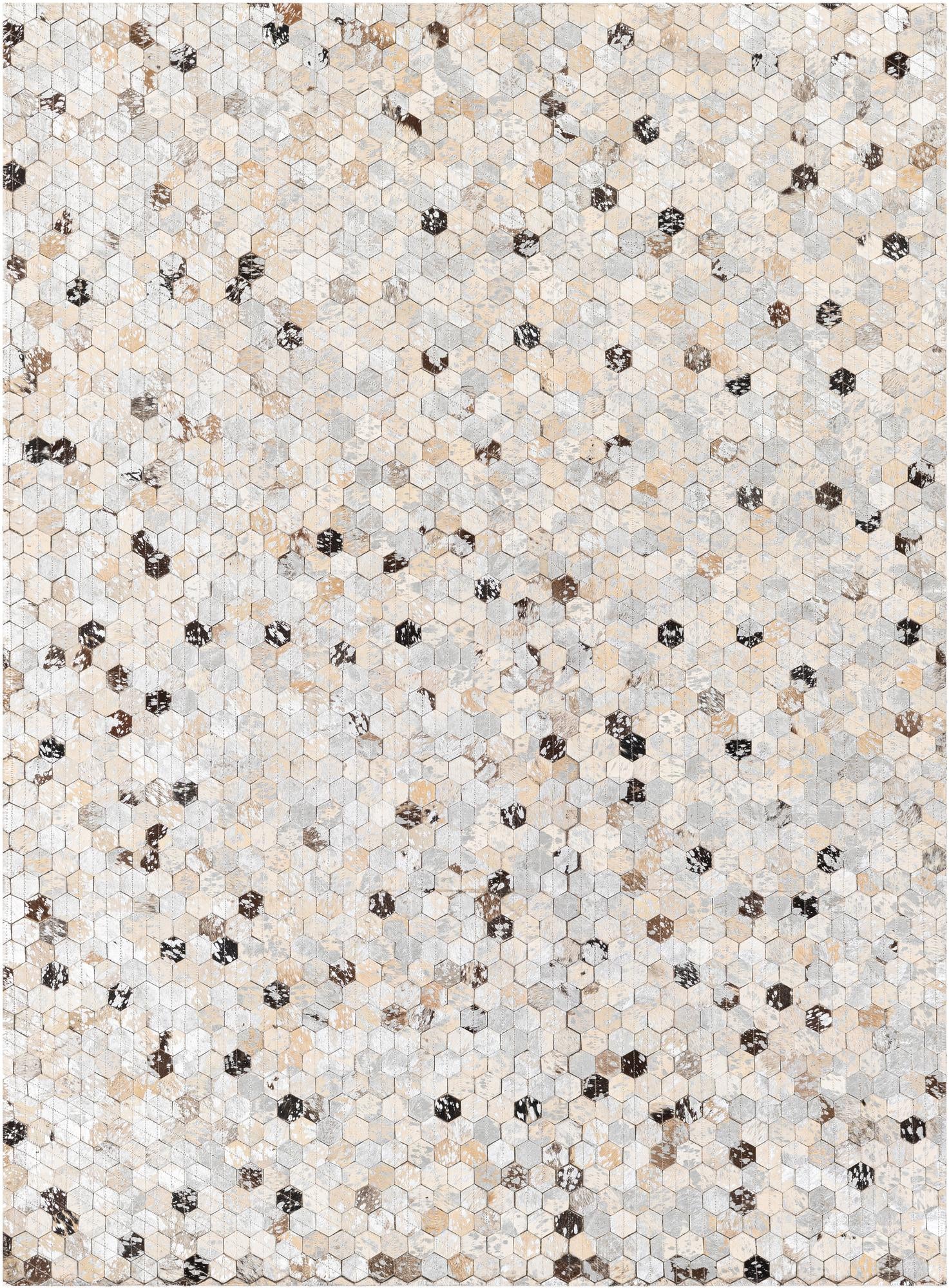 4' 1 x 5' 6 Cowhide Stocks Rug
