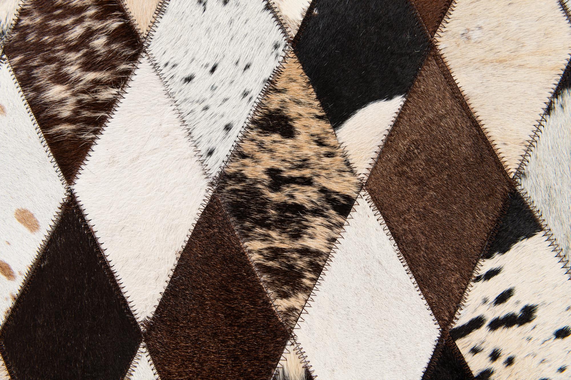 4' 1 x 5' 10 Cowhide Stocks Rug