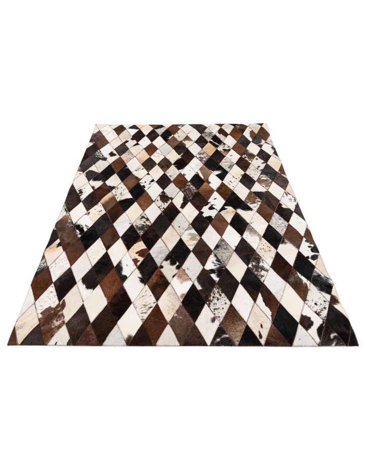 4' 1 x 5' 10 Cowhide Stocks Rug