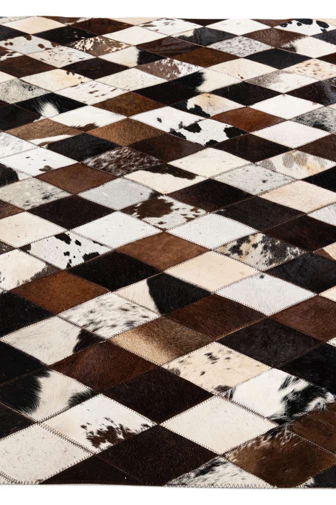 4' 1 x 5' 10 Cowhide Stocks Rug