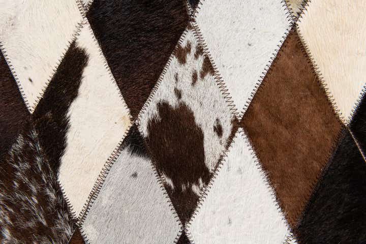 4' 1 x 5' 10 Cowhide Stocks Rug