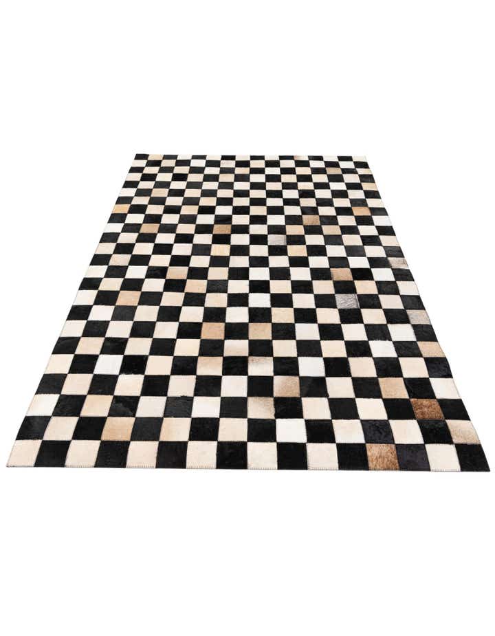 3' 11 x 5' 11 Cowhide Stocks Rug