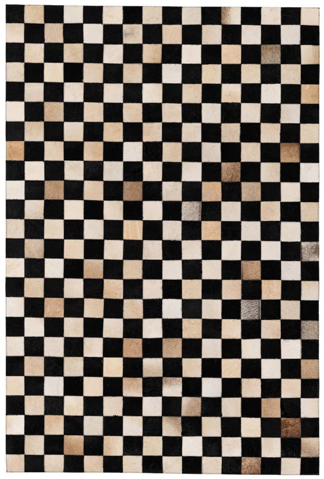 Detail image of 3' 11 x 5' 11 Cowhide Stocks Rug