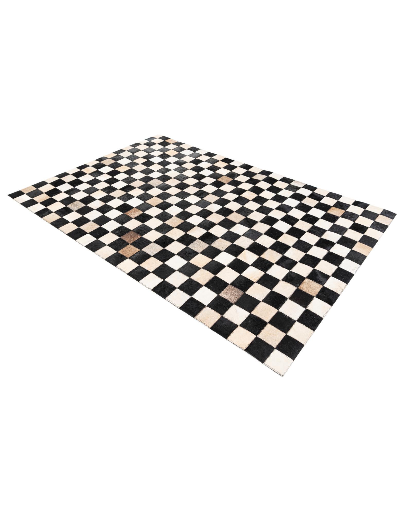 3' 11 x 5' 10 Cowhide Stocks Rug