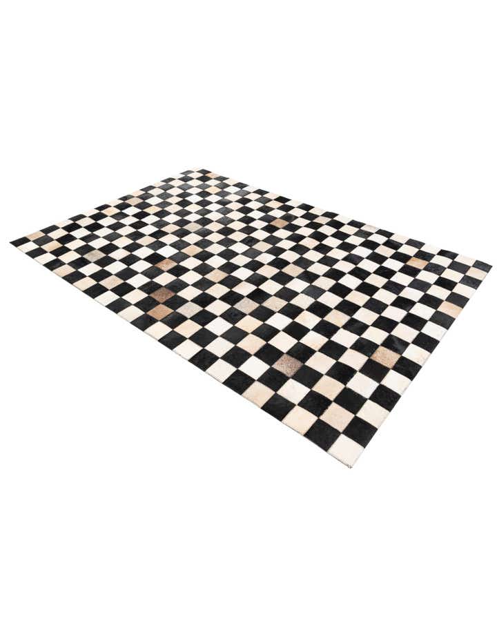 3' 11 x 5' 10 Cowhide Stocks Rug