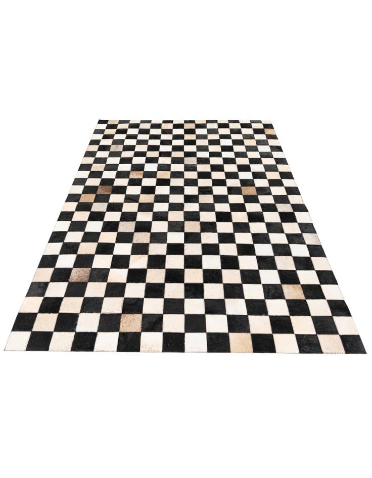 Detail image of 3' 11 x 5' 10 Cowhide Stocks Rug
