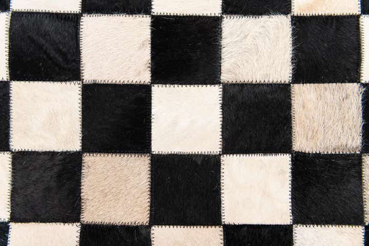 3' 11 x 5' 10 Cowhide Stocks Rug