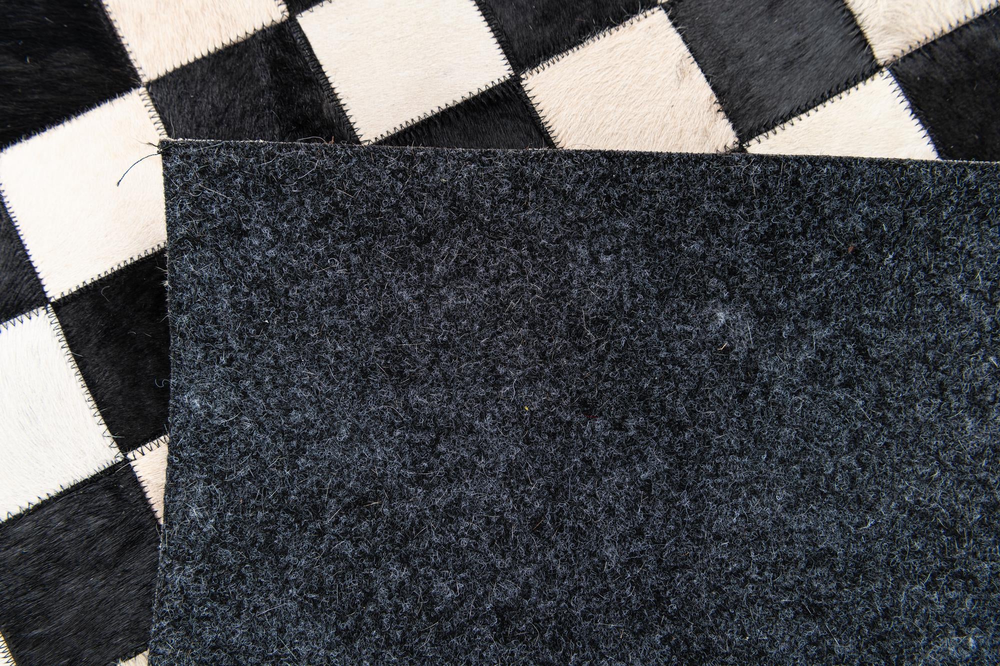 3' 11 x 5' 10 Cowhide Stocks Rug