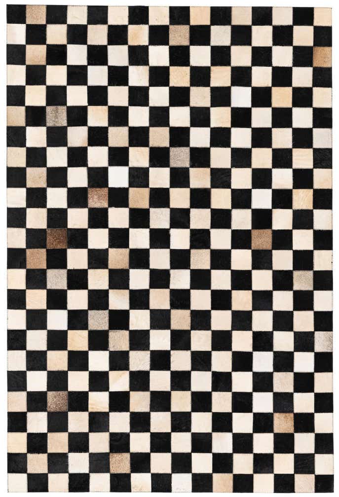 3' 11 x 5' 10 Cowhide Stocks Rug