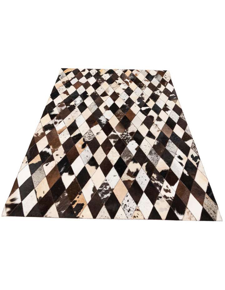 4' 1 x 5' 11 Cowhide Stocks Rug
