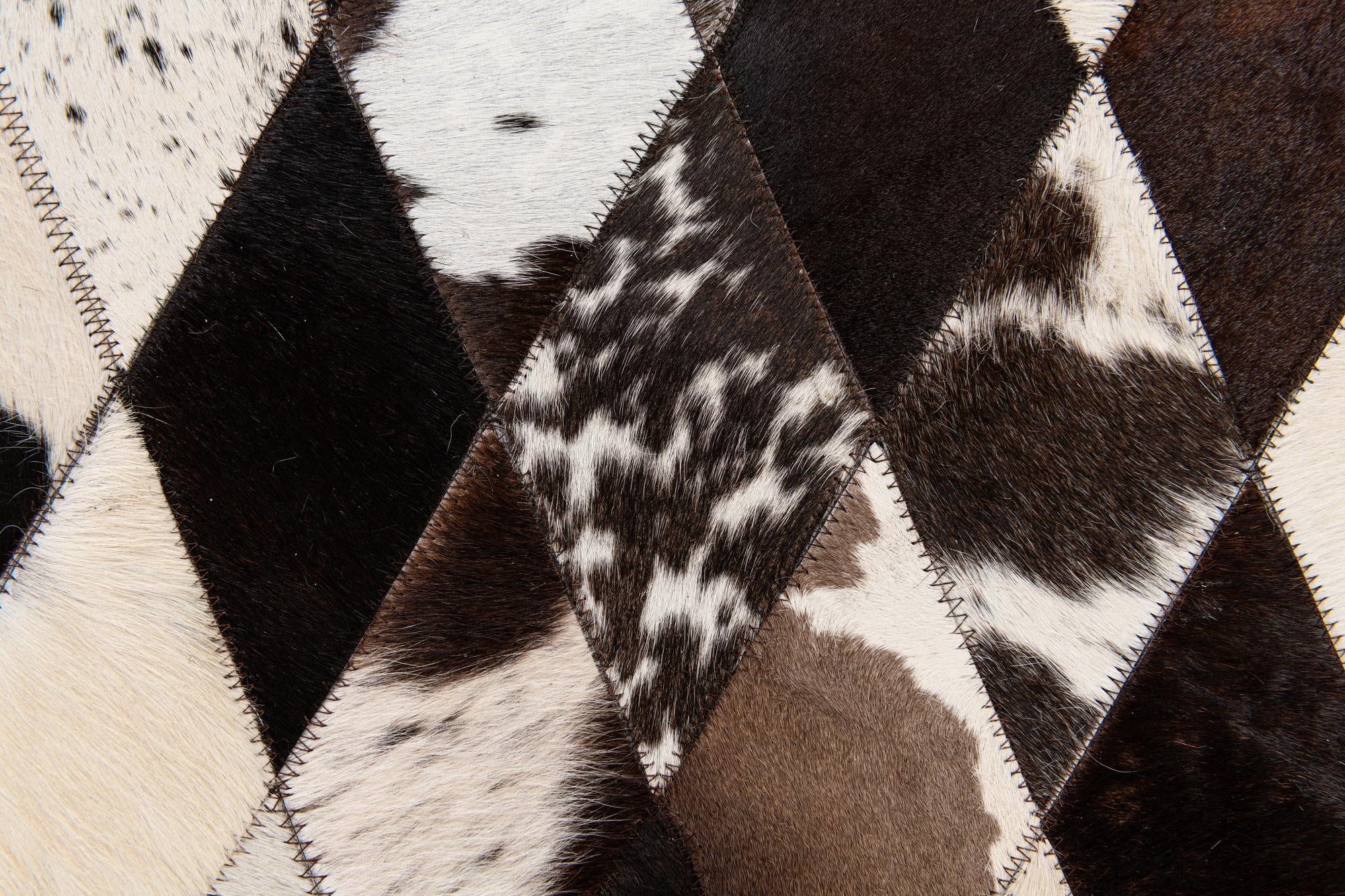 4' 1 x 5' 11 Cowhide Stocks Rug