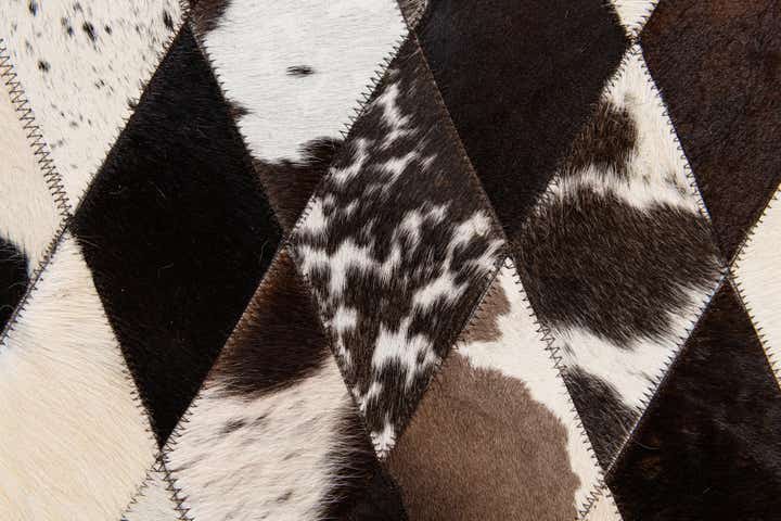4' 1 x 5' 11 Cowhide Stocks Rug