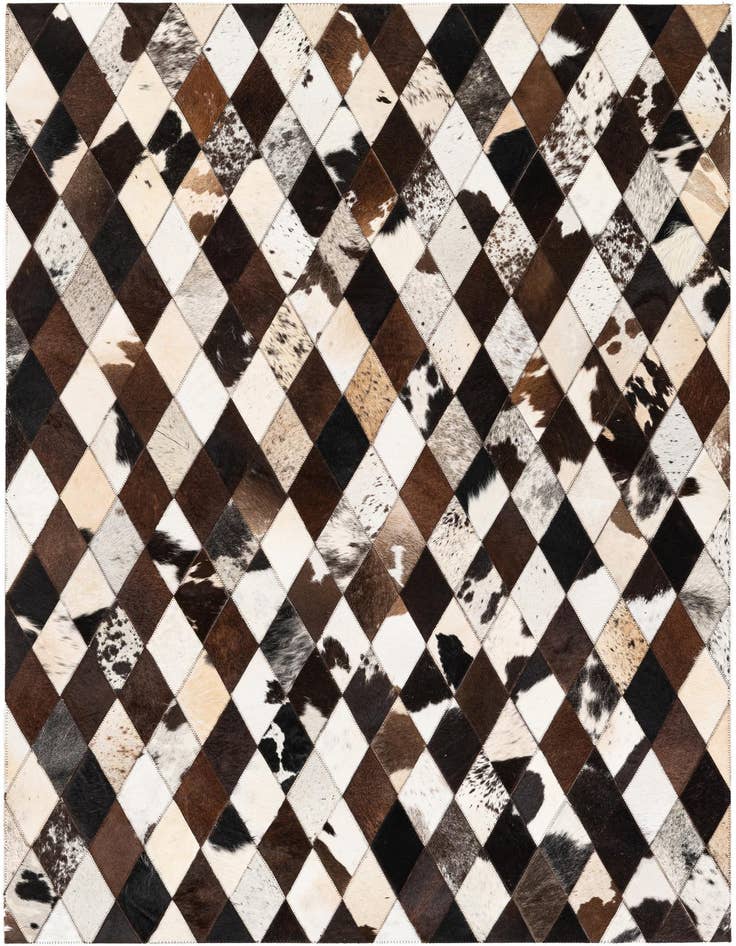 Detail image of 4' x 5' 11 Cowhide Stocks Rug