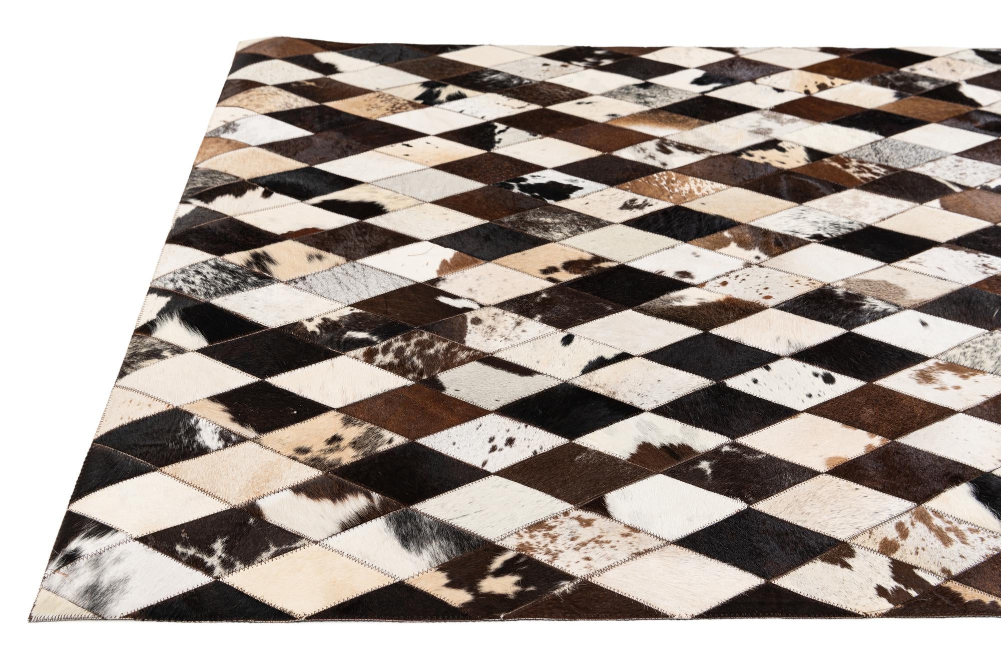 4' 1 x 5' 11 Cowhide Stocks Rug