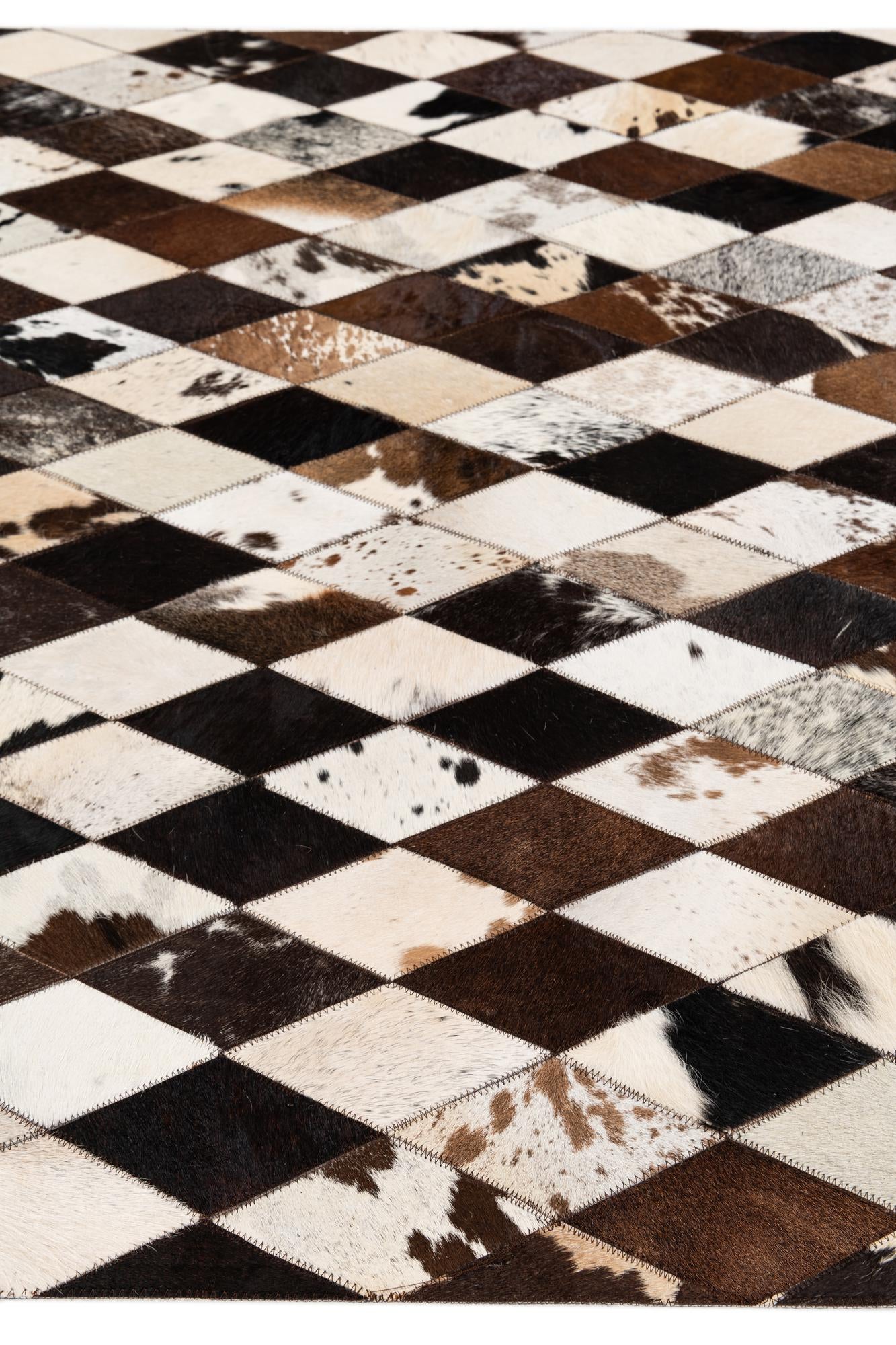 4' 1 x 5' 11 Cowhide Stocks Rug