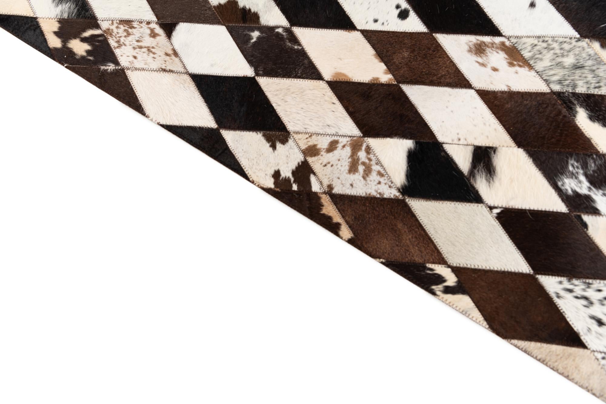 4' 1 x 5' 11 Cowhide Stocks Rug