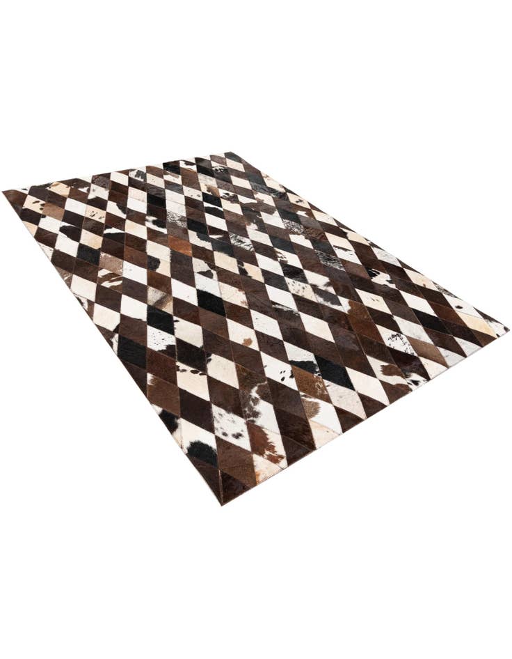 Detail image of 4' x 5' 11 Cowhide Stocks Rug