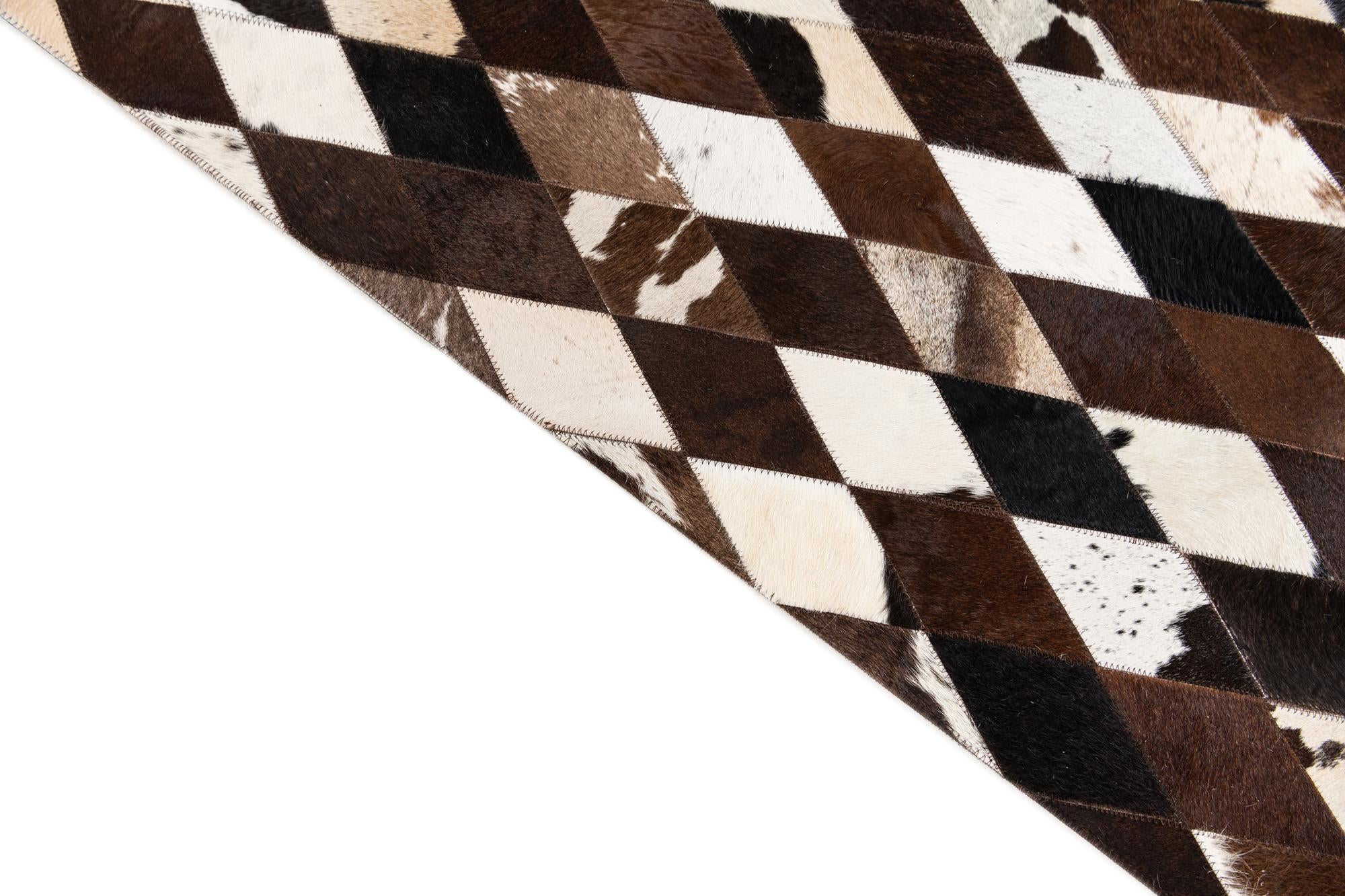 4' x 5' 11 Cowhide Stocks Rug