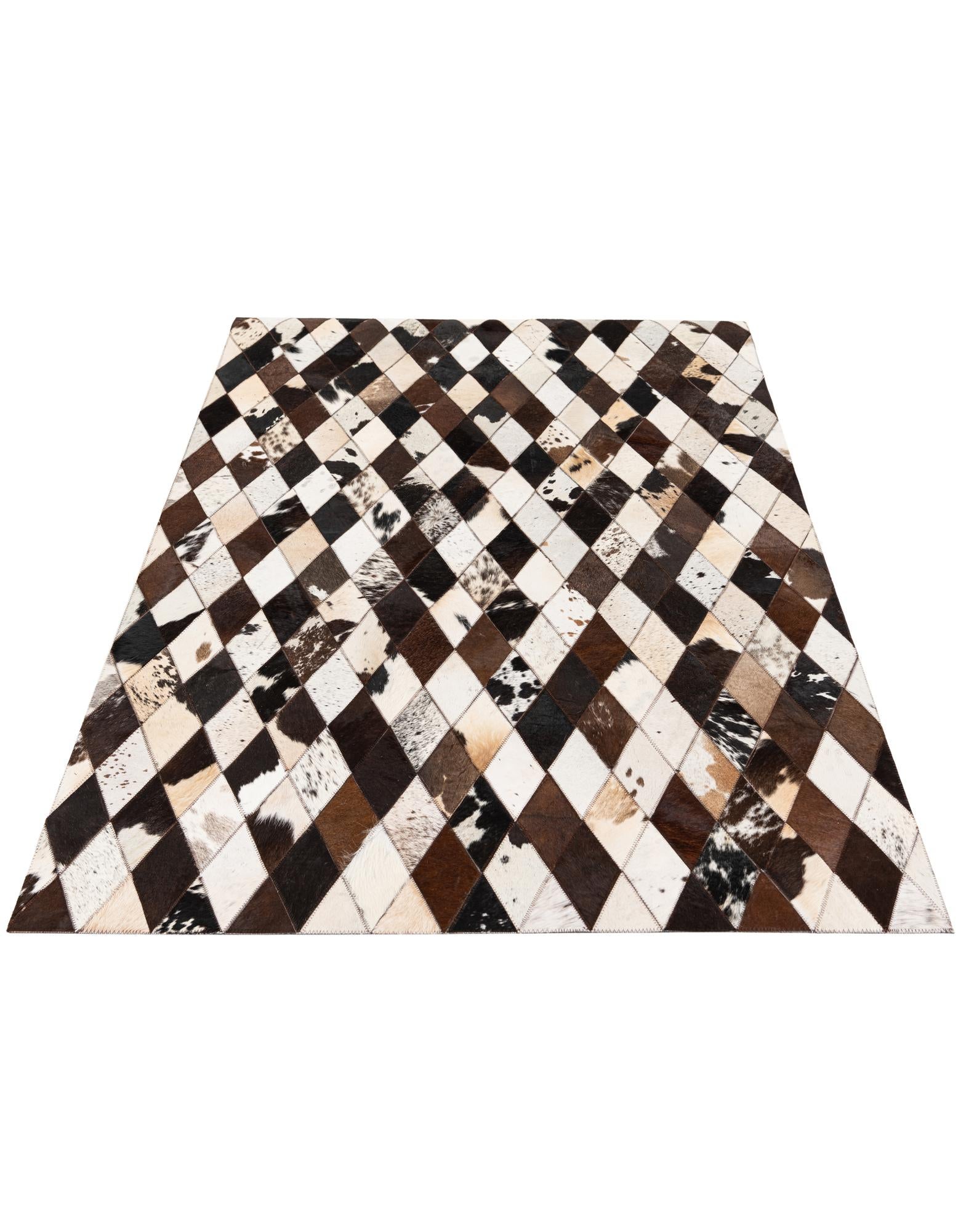 4' 1 x 5' 10 Cowhide Stocks Rug