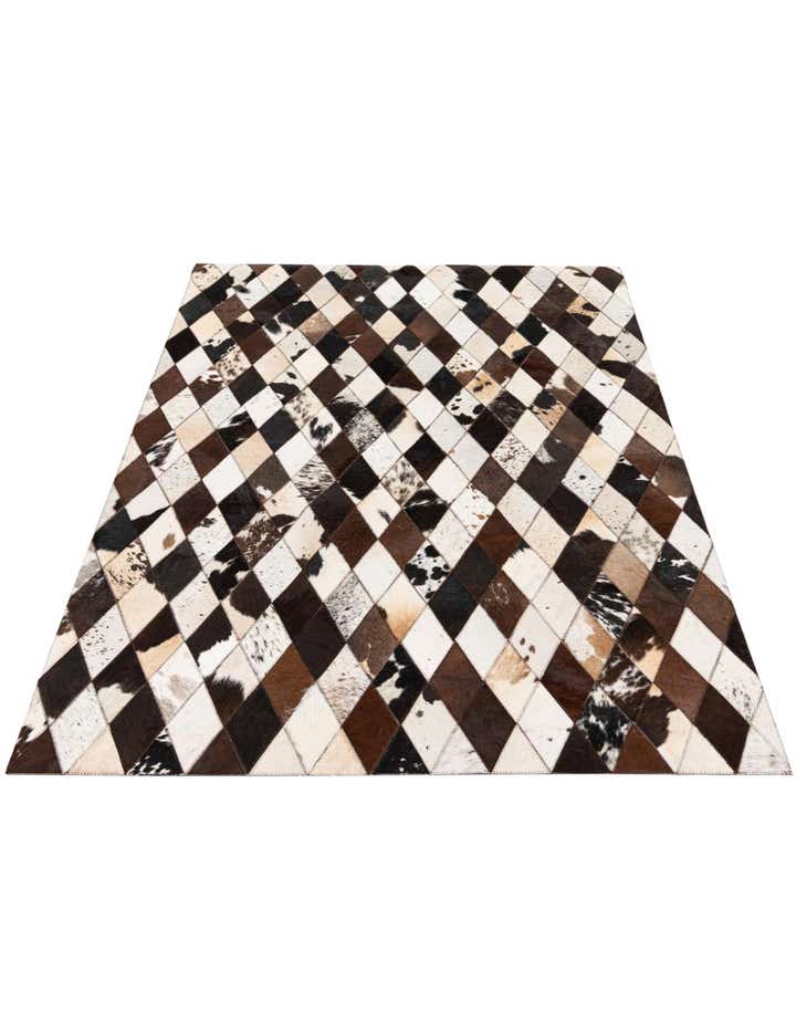 4' 1 x 5' 10 Cowhide Stocks Rug