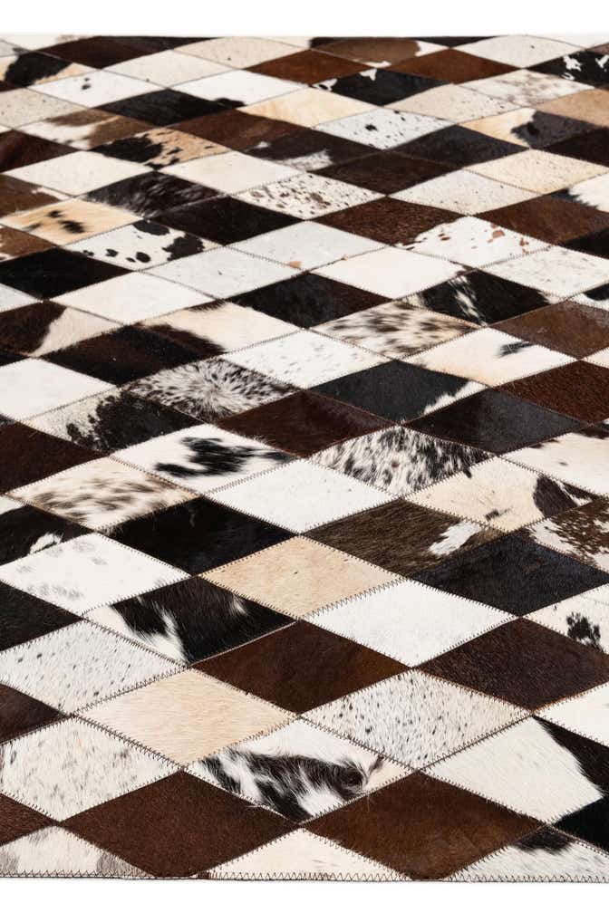 4' 1 x 5' 10 Cowhide Stocks Rug