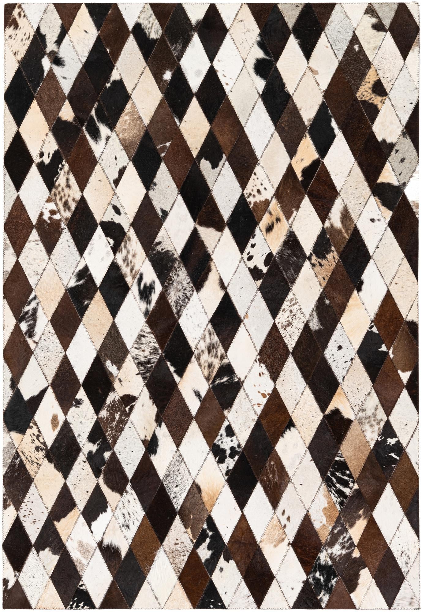 4' 1 x 5' 10 Cowhide Stocks Rug