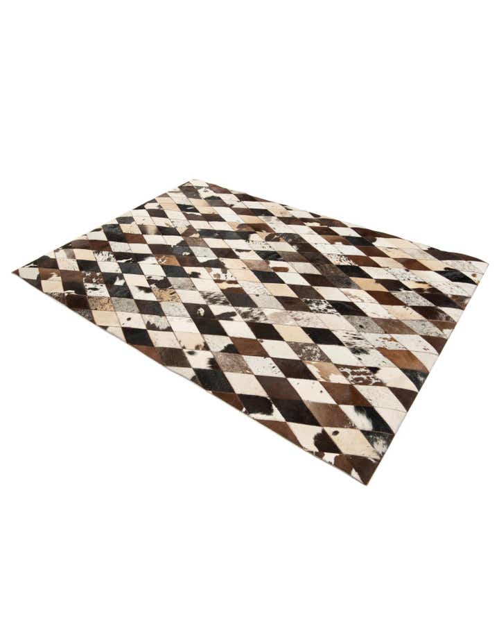 4' 1 x 5' 10 Cowhide Stocks Rug