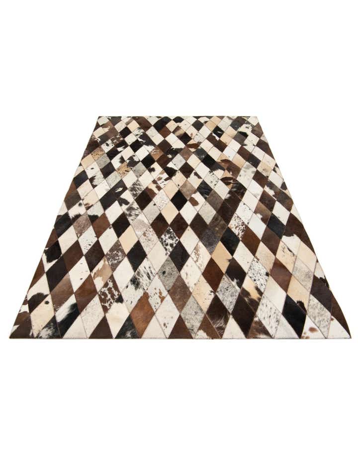 4' 1 x 5' 10 Cowhide Stocks Rug