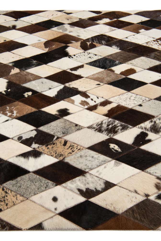 4' 1 x 5' 10 Cowhide Stocks Rug