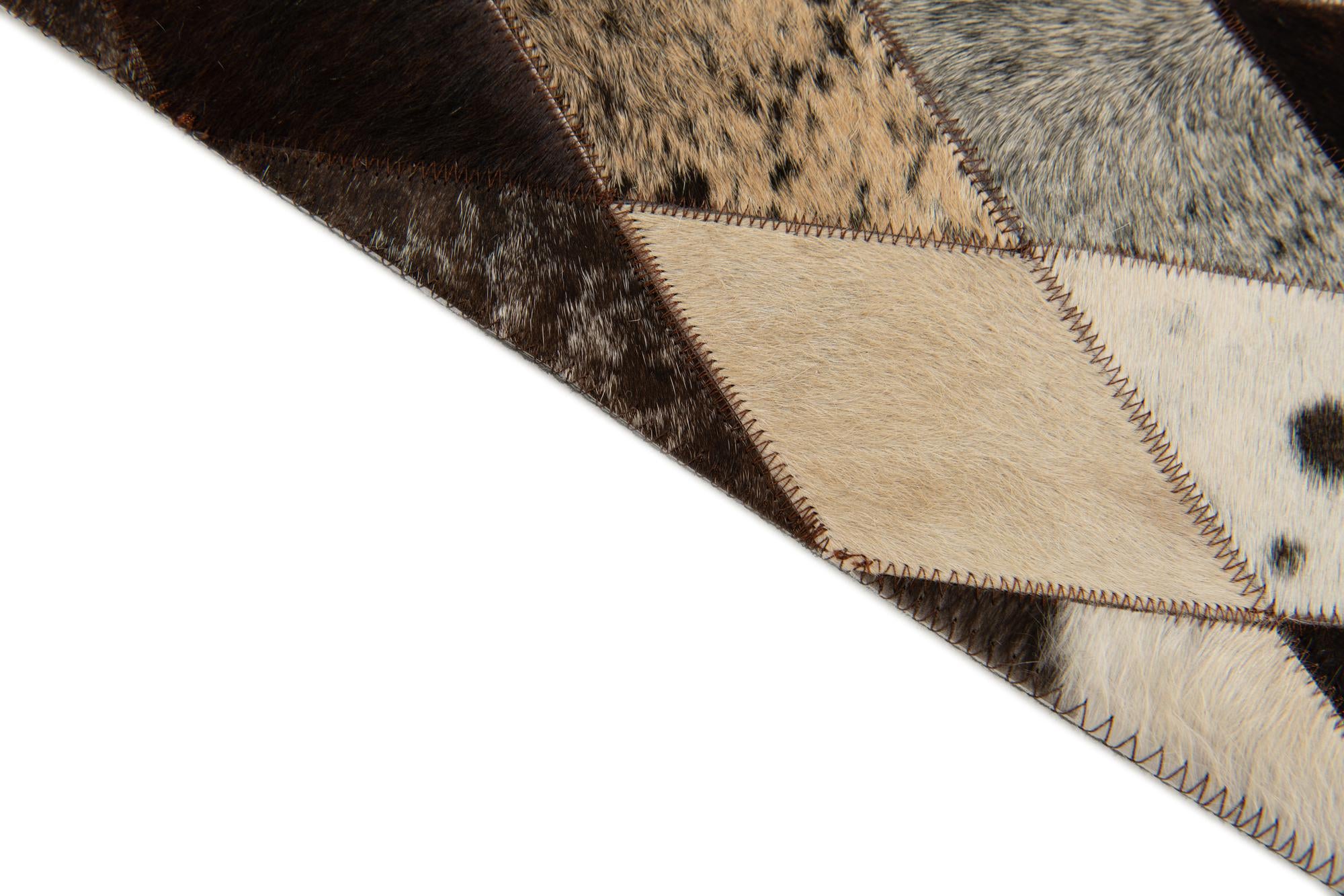 4' 1 x 5' 10 Cowhide Stocks Rug