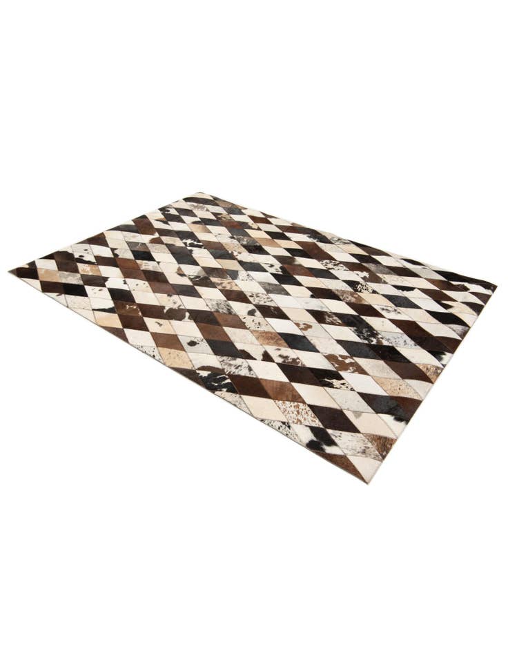 Detail image of 4' 1 x 5' 10 Cowhide Stocks Rug