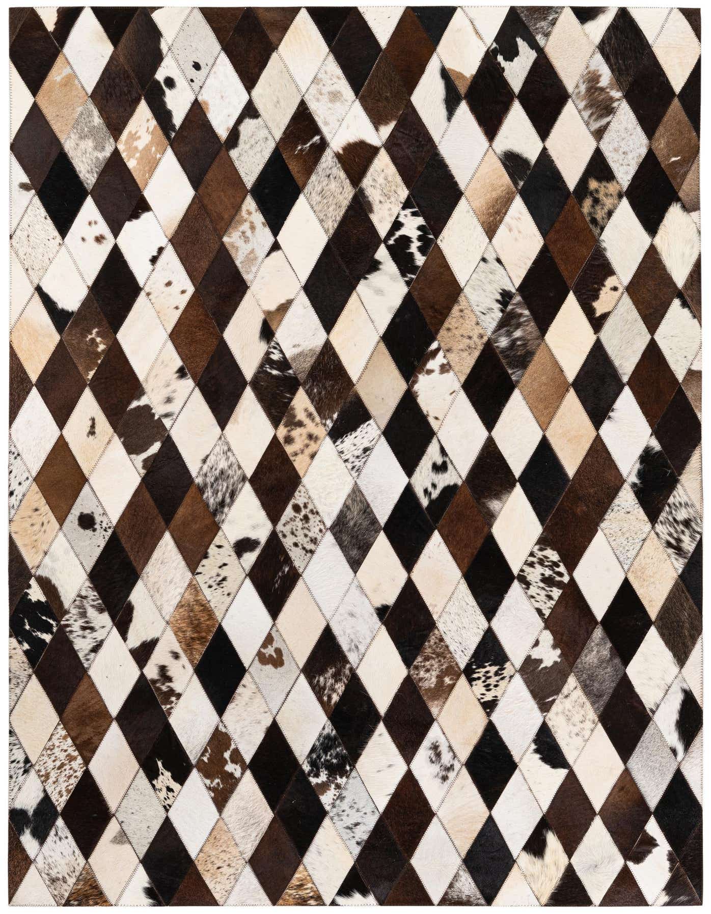 Primary image 4' 1 x 5' 10 Cowhide Stocks Rug