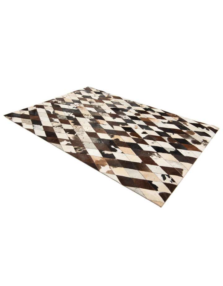 4' 1 x 5' 10 Cowhide Stocks Rug