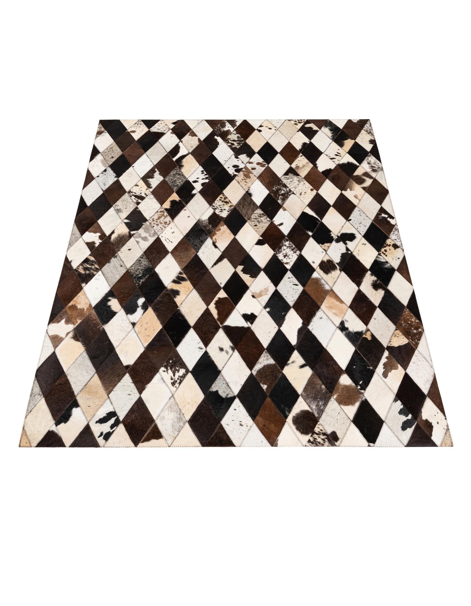 4' 1 x 5' 10 Cowhide Stocks Rug