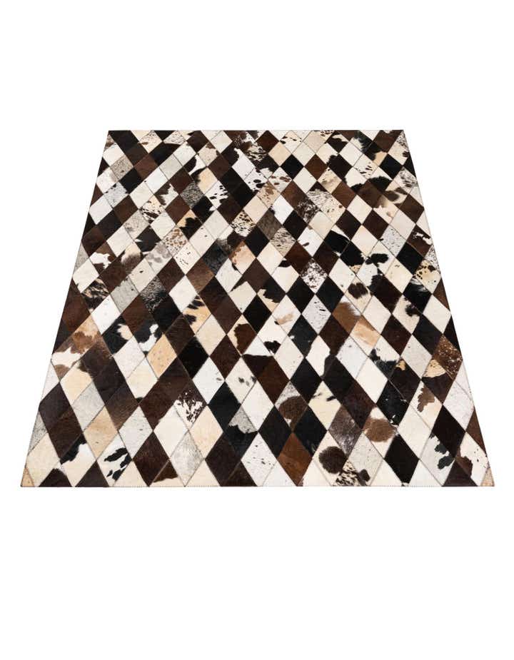 4' 1 x 5' 10 Cowhide Stocks Rug